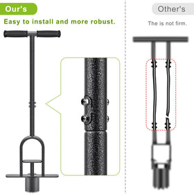 Dolibest sod plugger tool showing the foot ejector for quick plug release.