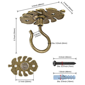 Solid metal Dolibest hooks provide lasting support for lightweight items