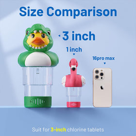 DoliWish 3-inch tablet compatibility floater distributes tablets evenly for balanced sanitation.
