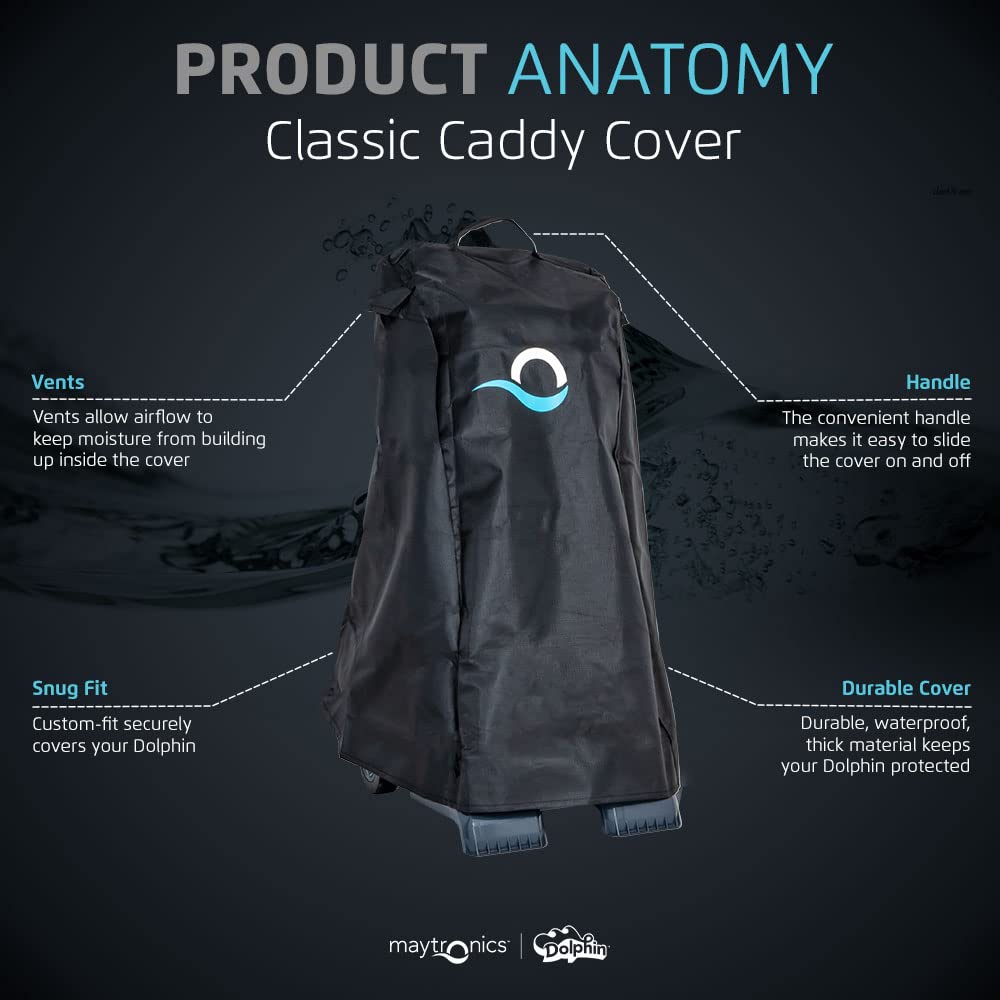 Dolphin Classic Caddy Cover storage ease makes seasonal setup simple.
