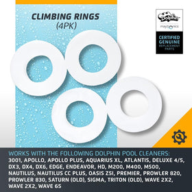 Dolphin Maytronics-certified replacement part ensures compatibility with multiple cleaners.