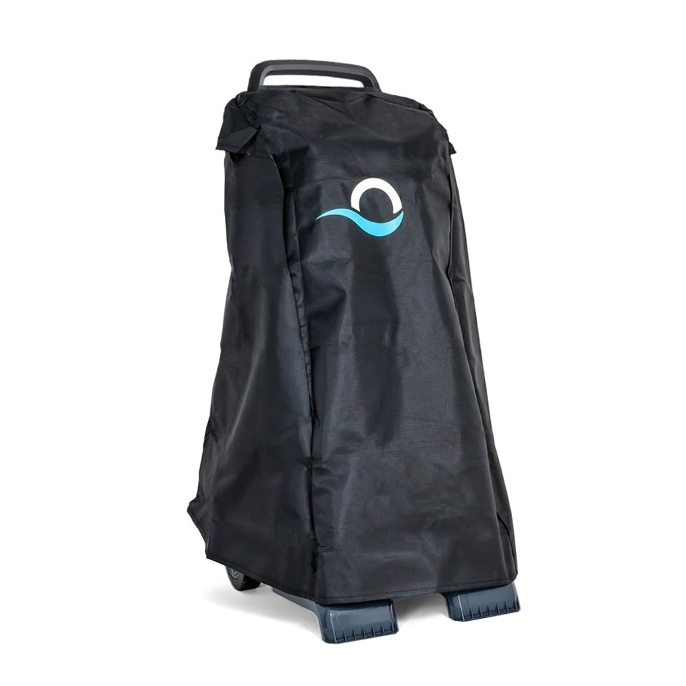 Dolphin Premium Caddy Cover front view protects the universal pool cleaner from weather