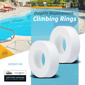 Dolphin wall adhesion closeup shows durable notched rings for reliable maintenance.