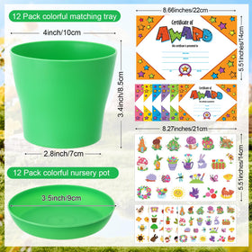 Domensi certificate cards showing kid-friendly gardening rewards