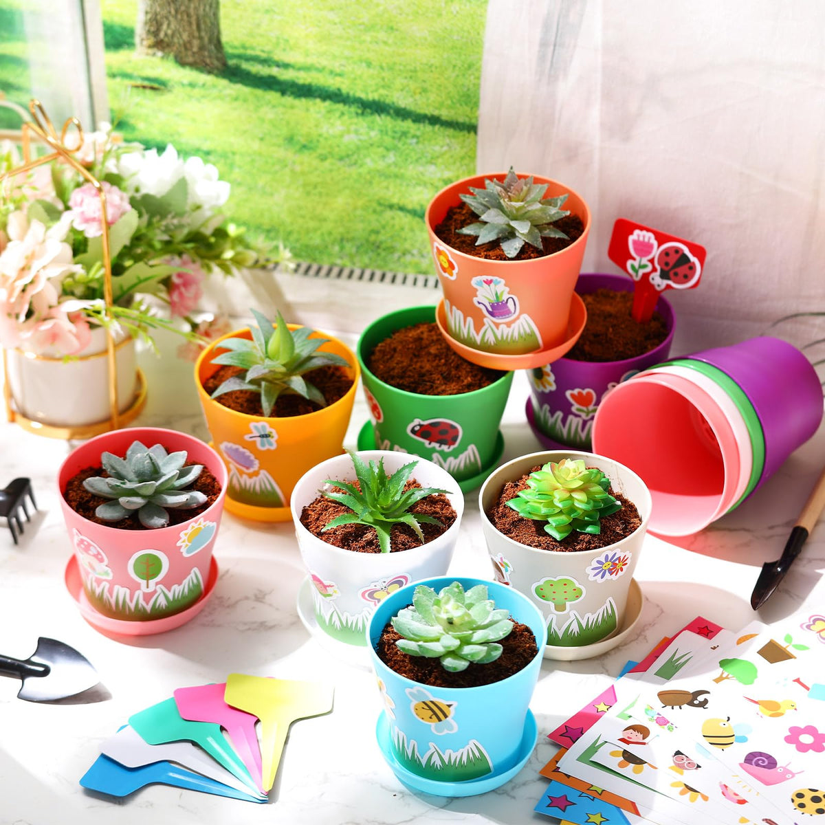 Domensi plant tags for easy plant type labeling and learning