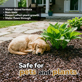 Dominator Mulch Anchor demonstrates coverage for different surfaces.