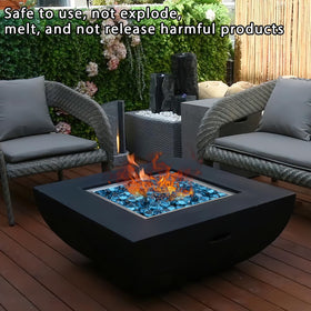 DomeStar easy-clean fire glass beads simplify maintenance after gatherings.