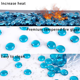DomeStar premium tempered fire glass endures high heat with lasting sparkle.