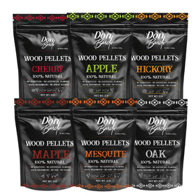 Don Bardo Hickory pellets for bold smoke and versatile cooking