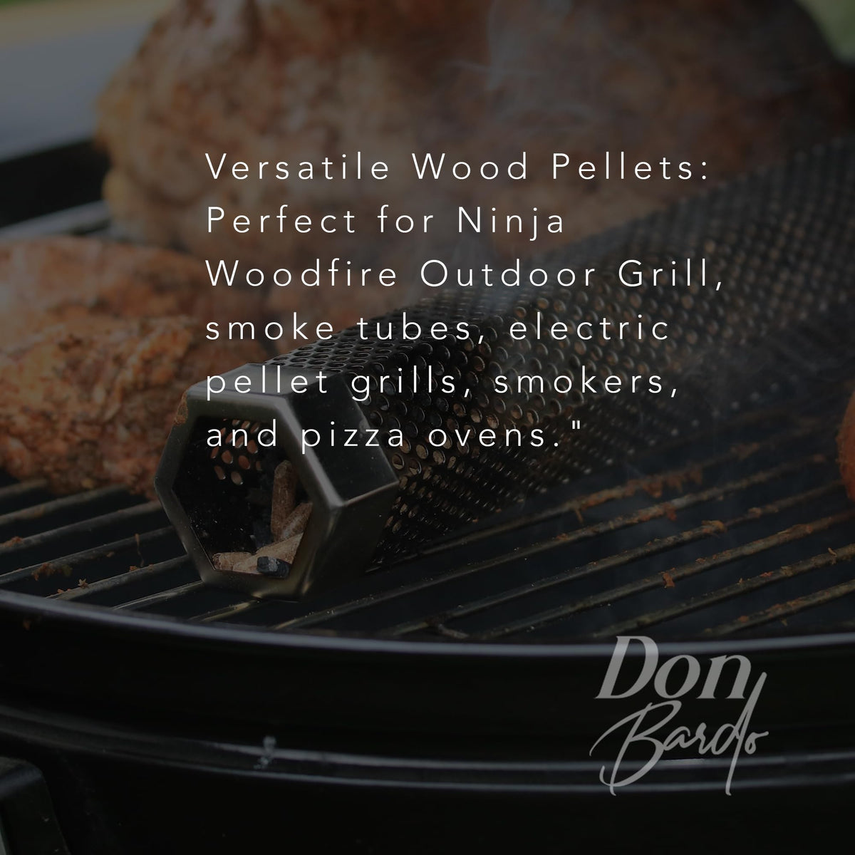 Don Bardo Maple pellets provide smooth, nuanced smoke for pork and beef