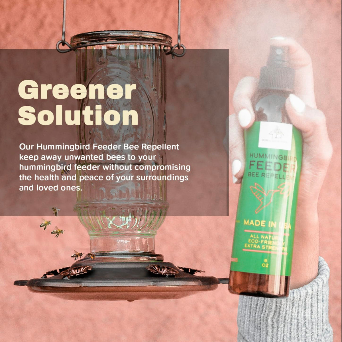 Donaldson Farms eco-friendly bee guard for hummingbird feeders