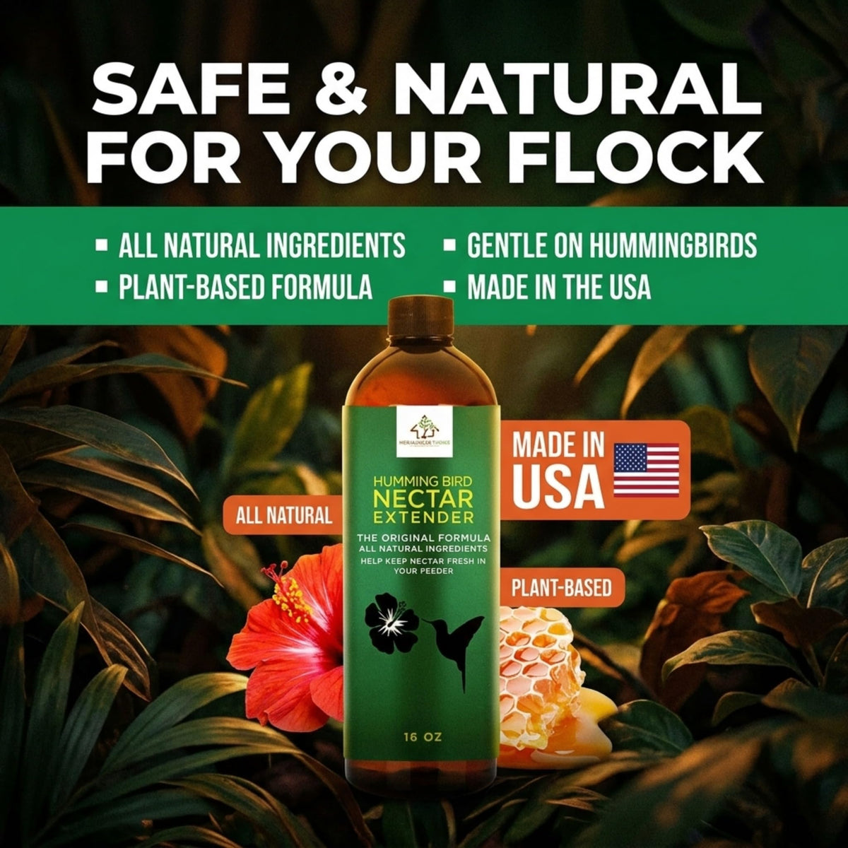Donaldson Farms Plant-based ingredients label highlights gentle, eco-friendly formula.