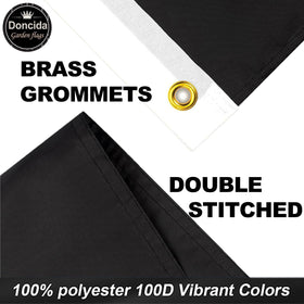 Doncida double-stitched flag with grommets for secure hanging