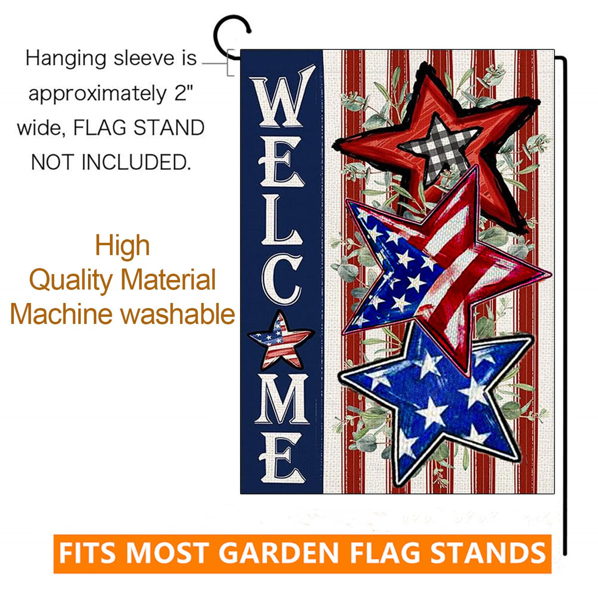 Doncida Easter flag design adds bright seasonal flair outdoors.