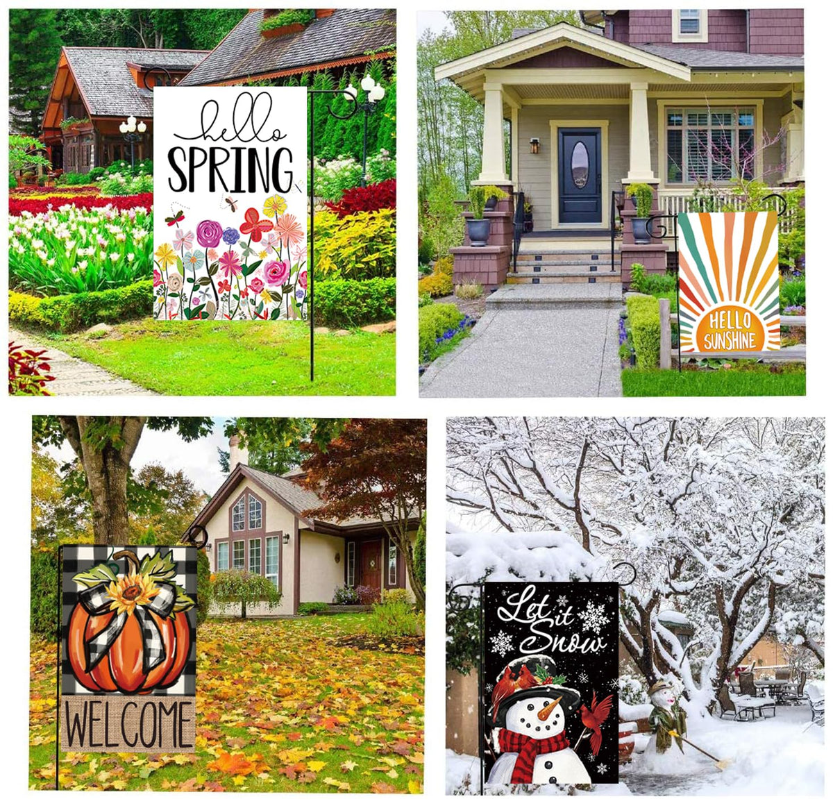 Doncida new-year-design garden flag celebrates fresh starts outdoors