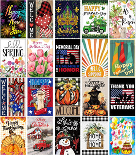 Doncida spring design garden flag boosts curb appeal outdoors