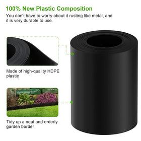 Doniks easy-bend edging adapts to curved garden beds.