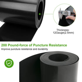 Doniks puncture-resistant edge stands up to lawn traffic.