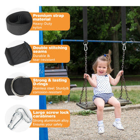 DONILIGA portable storage bag keeps straps organized on trips.