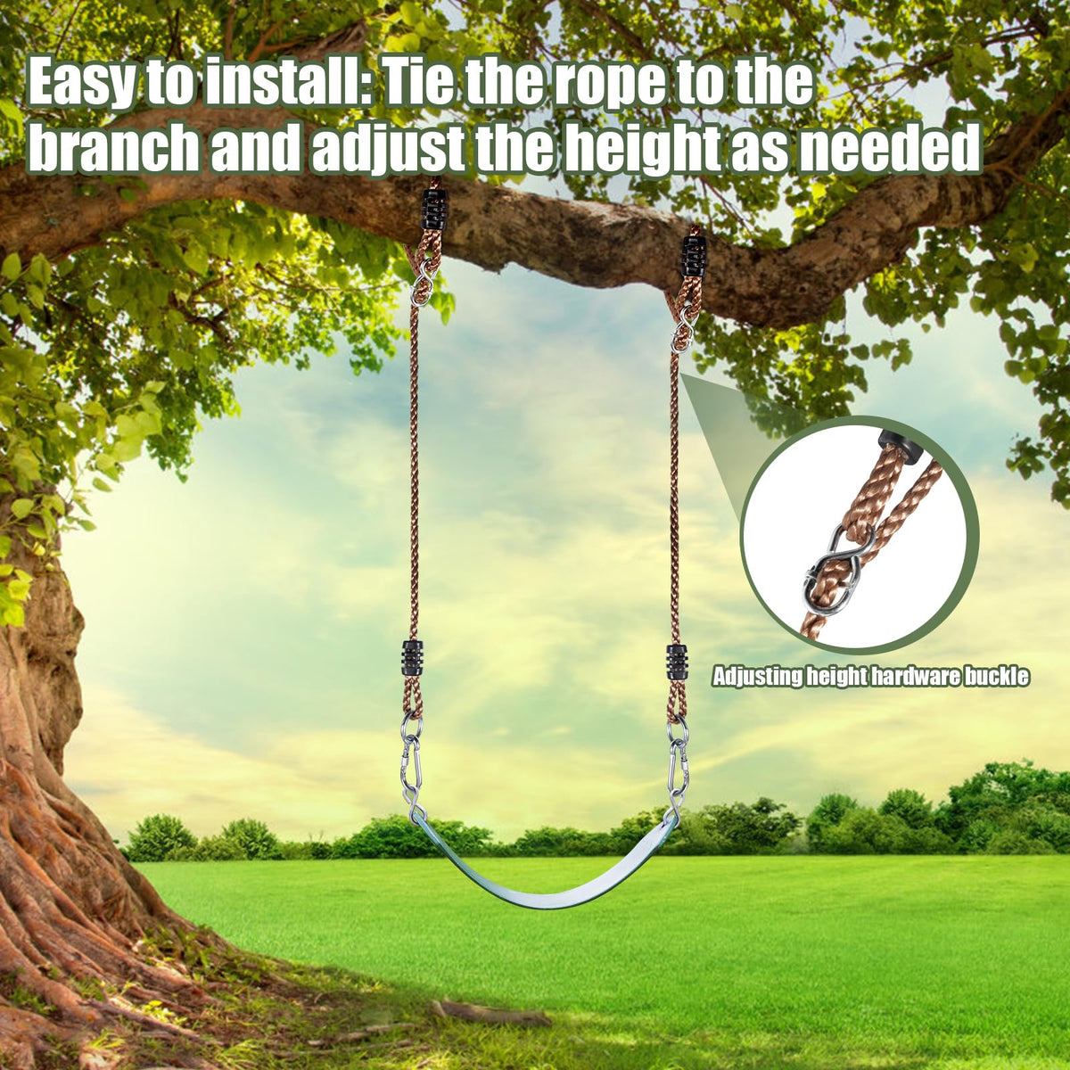 DONILIGA versatile uses fit tree swings, hammocks, playgrounds, and porches.