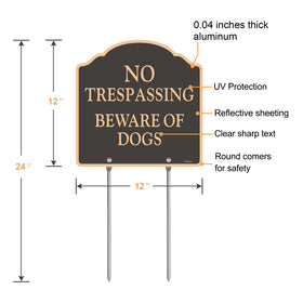Doninex reflective aluminum sign 12x12 improves night visibility.