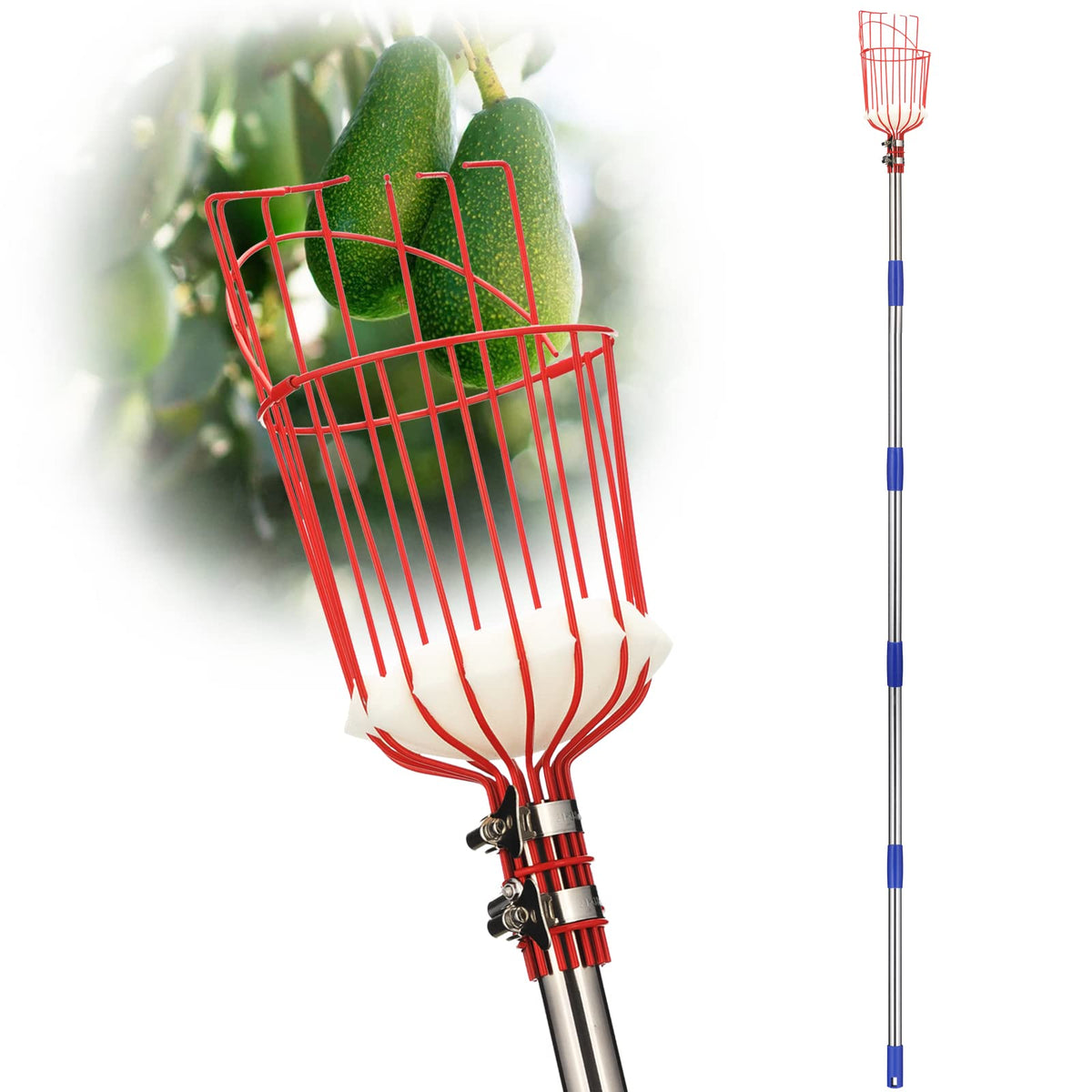 DonSail pomelo picker basket assembly for secure high-branch fruit collection
