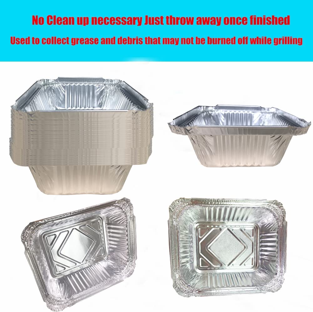 DONSIQIZZ 30-pack disposable aluminum drip pans for bulk grill maintenance