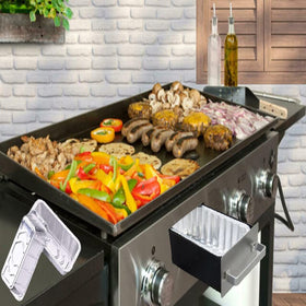 DONSIQIZZ liners work with 5-burner Pro-Series griddles for tidy grease management.