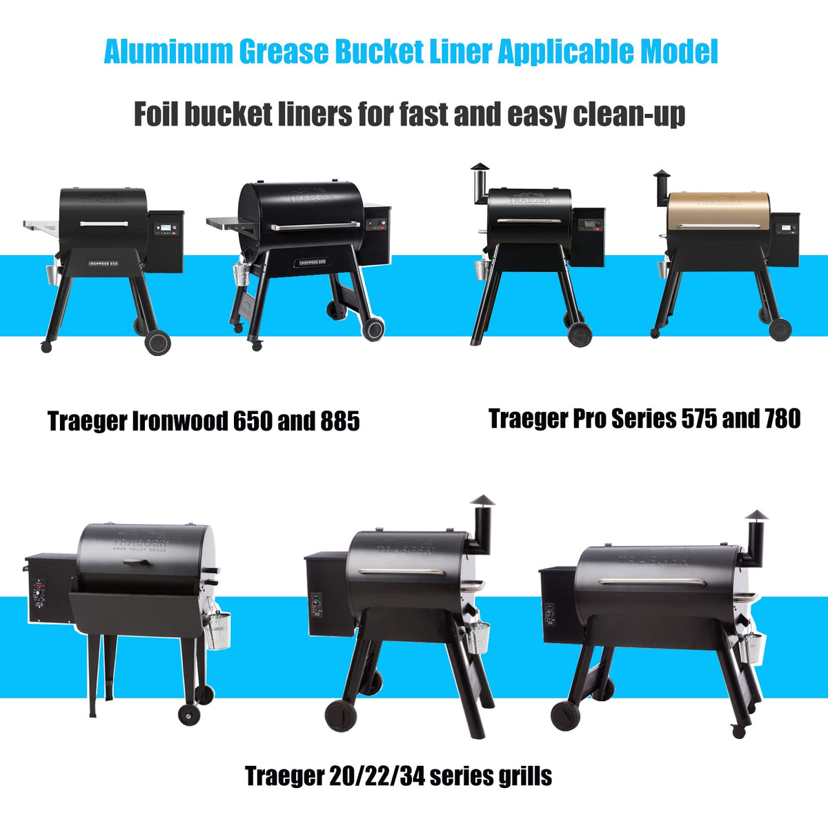 DONSIQIZZ liner fits Z Grills 450/550/700/1000 series for easy disposal.