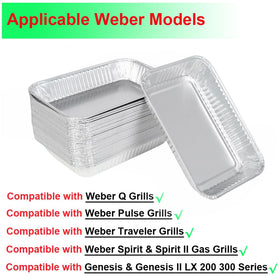 DONSIQIZZ drip pan liner for Genesis protects surfaces and minimizes mess