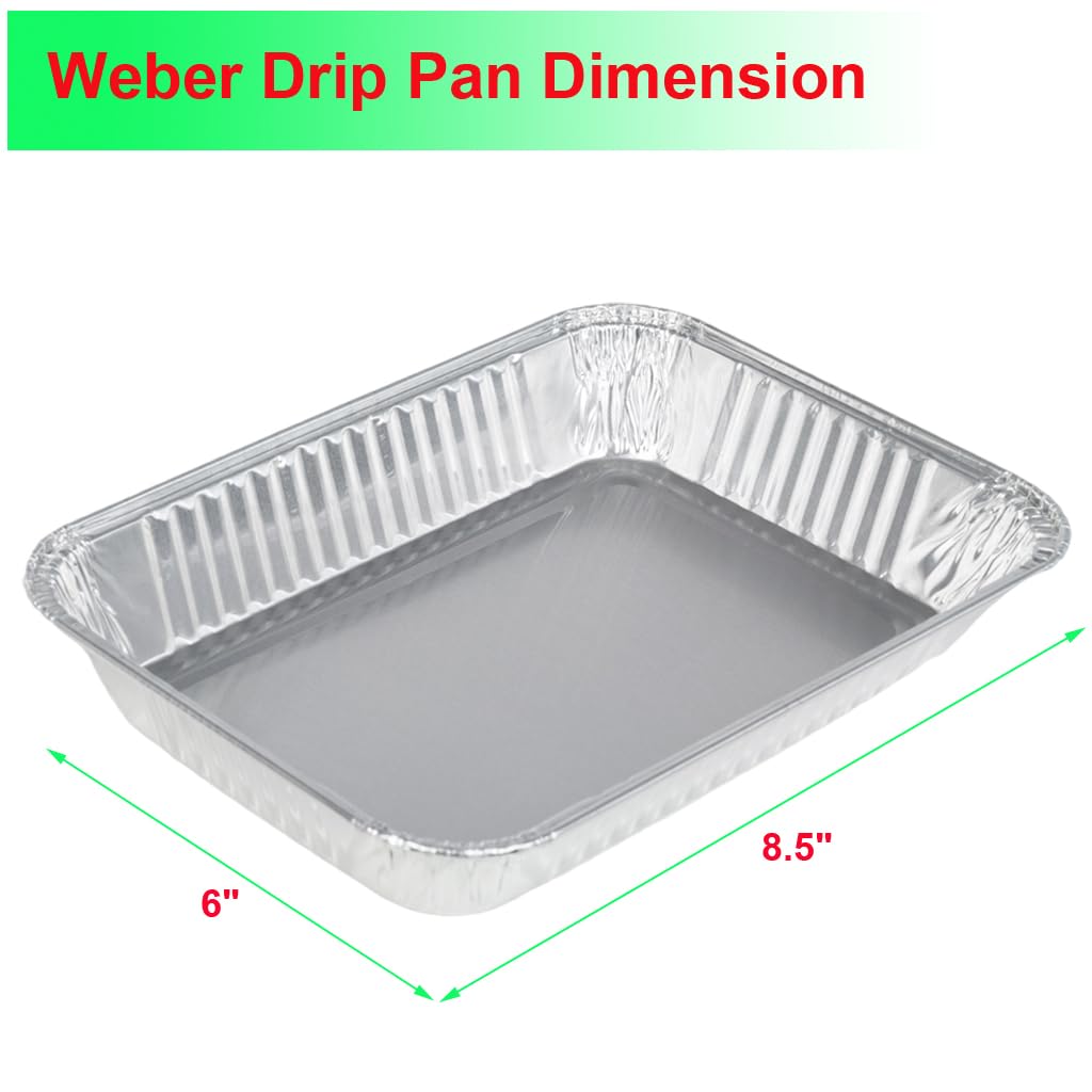 DONSIQIZZ drip pan liner for Weber Spirit fits securely and speeds cleanup