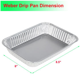 DONSIQIZZ drip pan liner for Weber Spirit fits securely and speeds cleanup