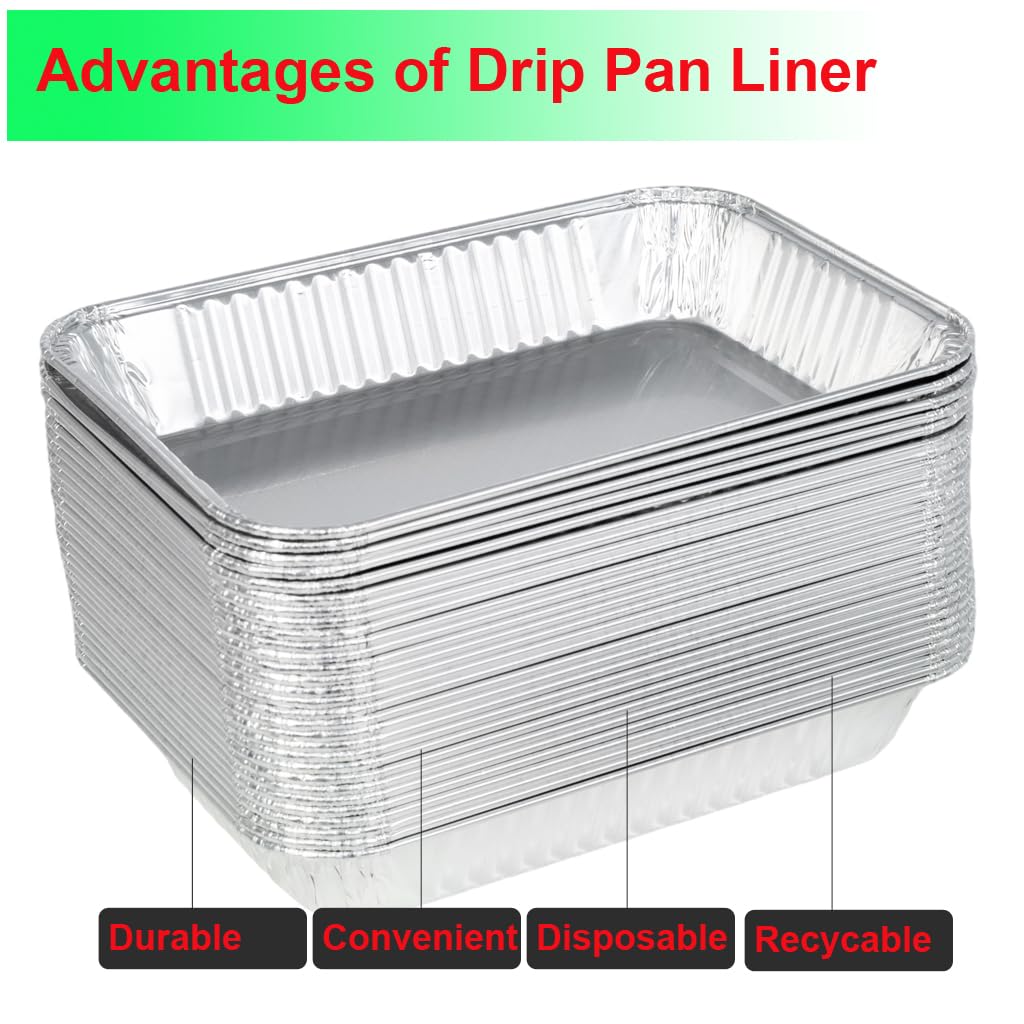 DONSIQIZZ drip pan liner for Traveler grills keeps drips contained during cooking