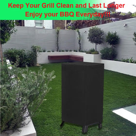 DONSIQIZZ outdoor-ready cover protects your grill from wind, rain, and sun.
