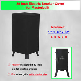 DONSIQIZZ smoker cover waterproof material closeup highlighting durable fabric and coating