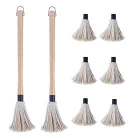 Donxote BBQ mop brush with an 18-inch handle for safer, hands-off grilling