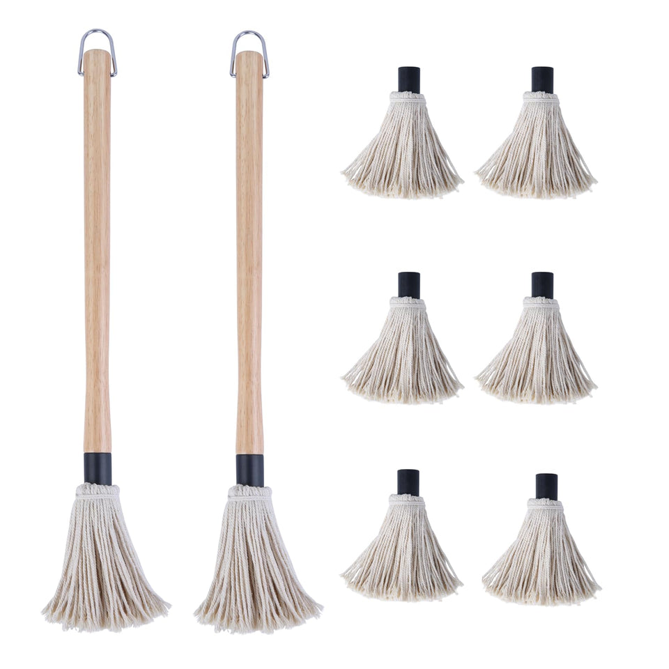 Donxote BBQ mop brush with an 18-inch handle for safer, hands-off grilling