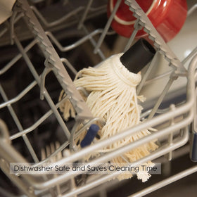 Donxote mop in use on grill helps apply glaze with control