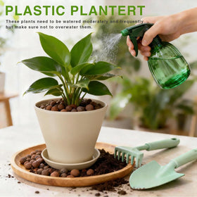 Doobbu sturdy lightweight plastic pot for indoor and outdoor use