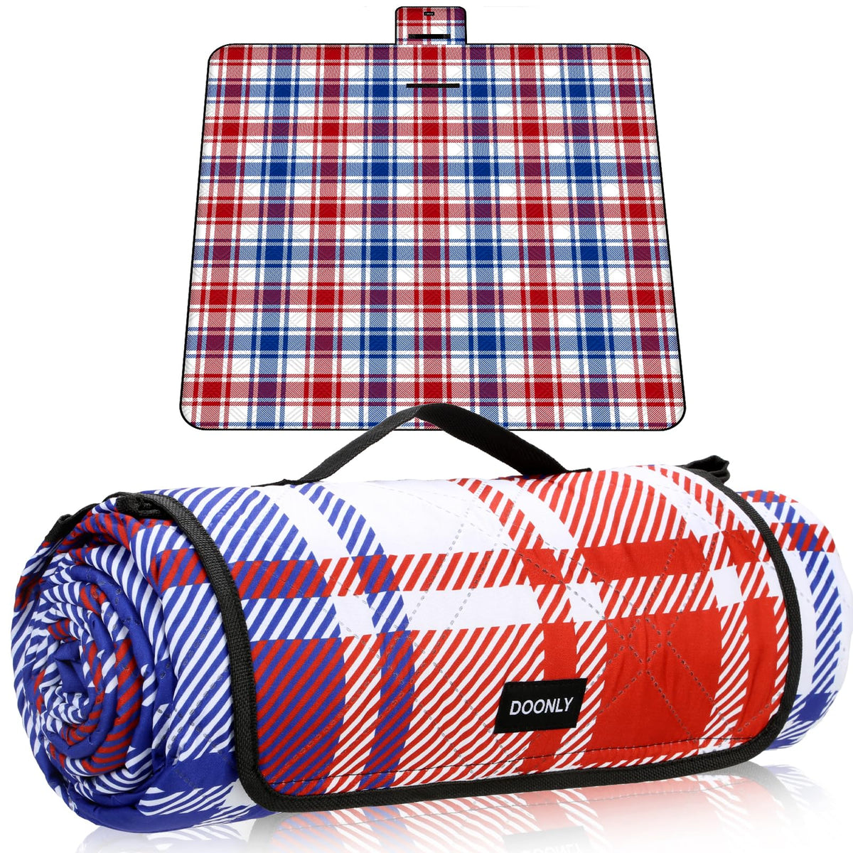 Doonly picnic blanket on sand, waterproof and sandproof for beach days.