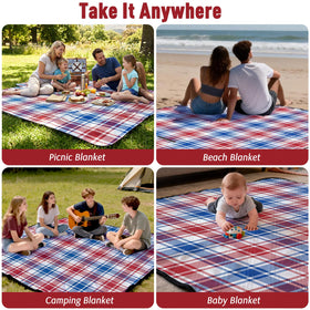 Doonly picnic blanket park lawn use, roomy comfort.