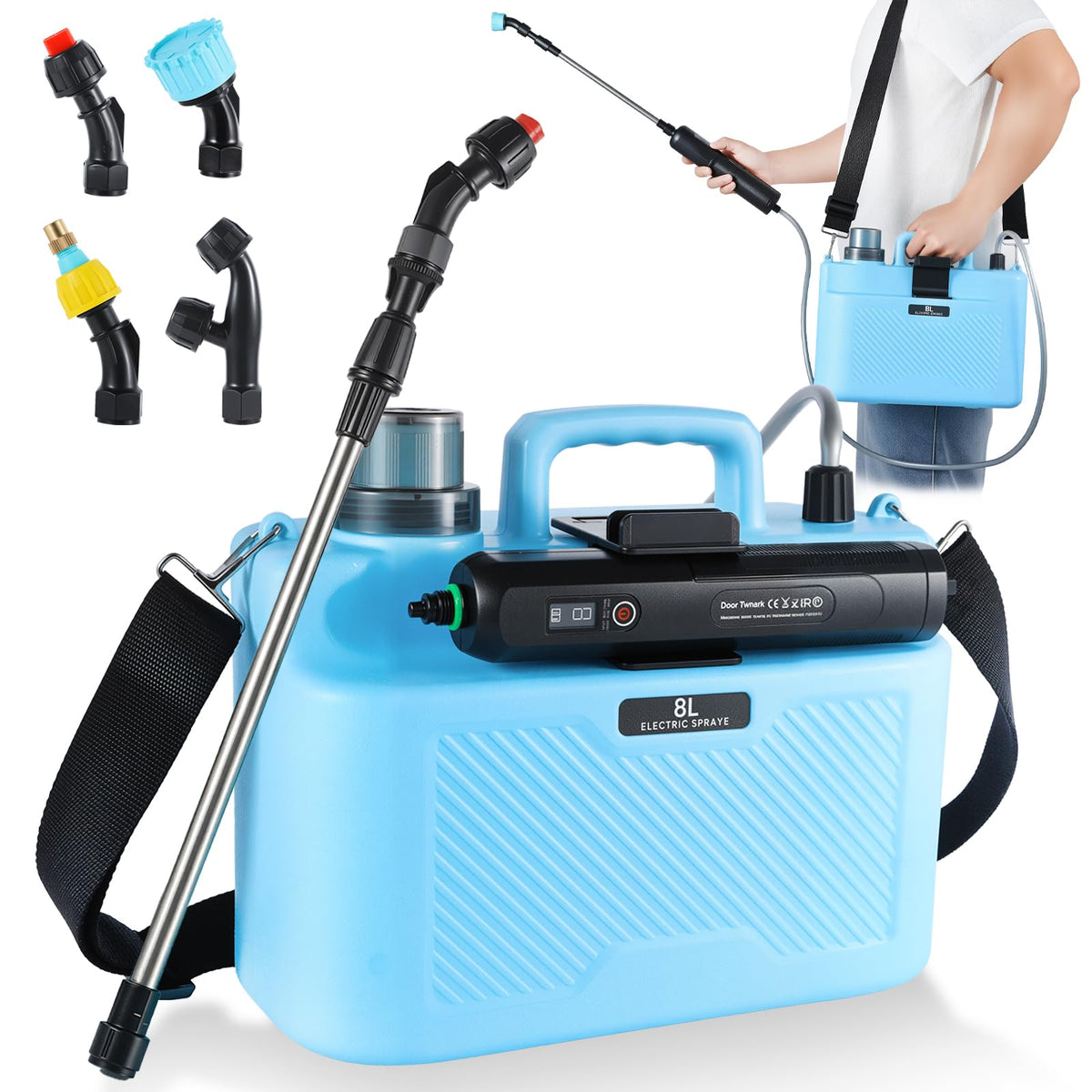 Doontyxiad 2-gallon sprayer front view for easy garden spraying.