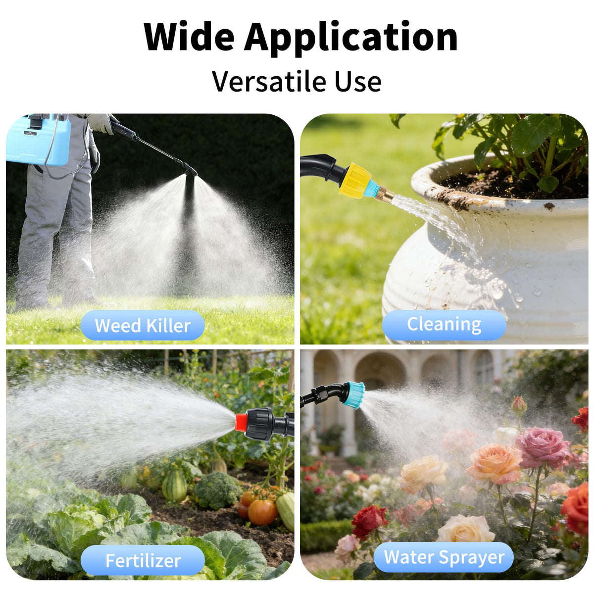 Doontyxiad sprayer hose connection and handle for reliable operation.