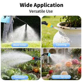 Doontyxiad sprayer hose connection and handle for reliable operation.