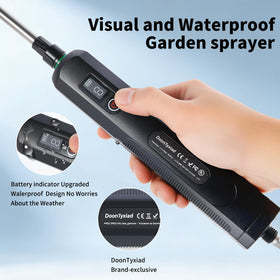 Doontyxiad sprayer adjustable shoulder strap for comfortable extended use.