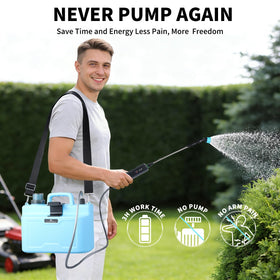 Doontyxiad sprayer transparent tank shows liquid level clearly.