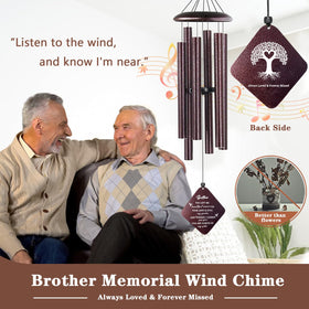 Doopeer bronze finish wind chime detail highlighting weather-resistant tubes.
