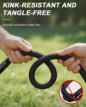 Doorich 600 PSI burst strength guards against punctures during powerful streams.