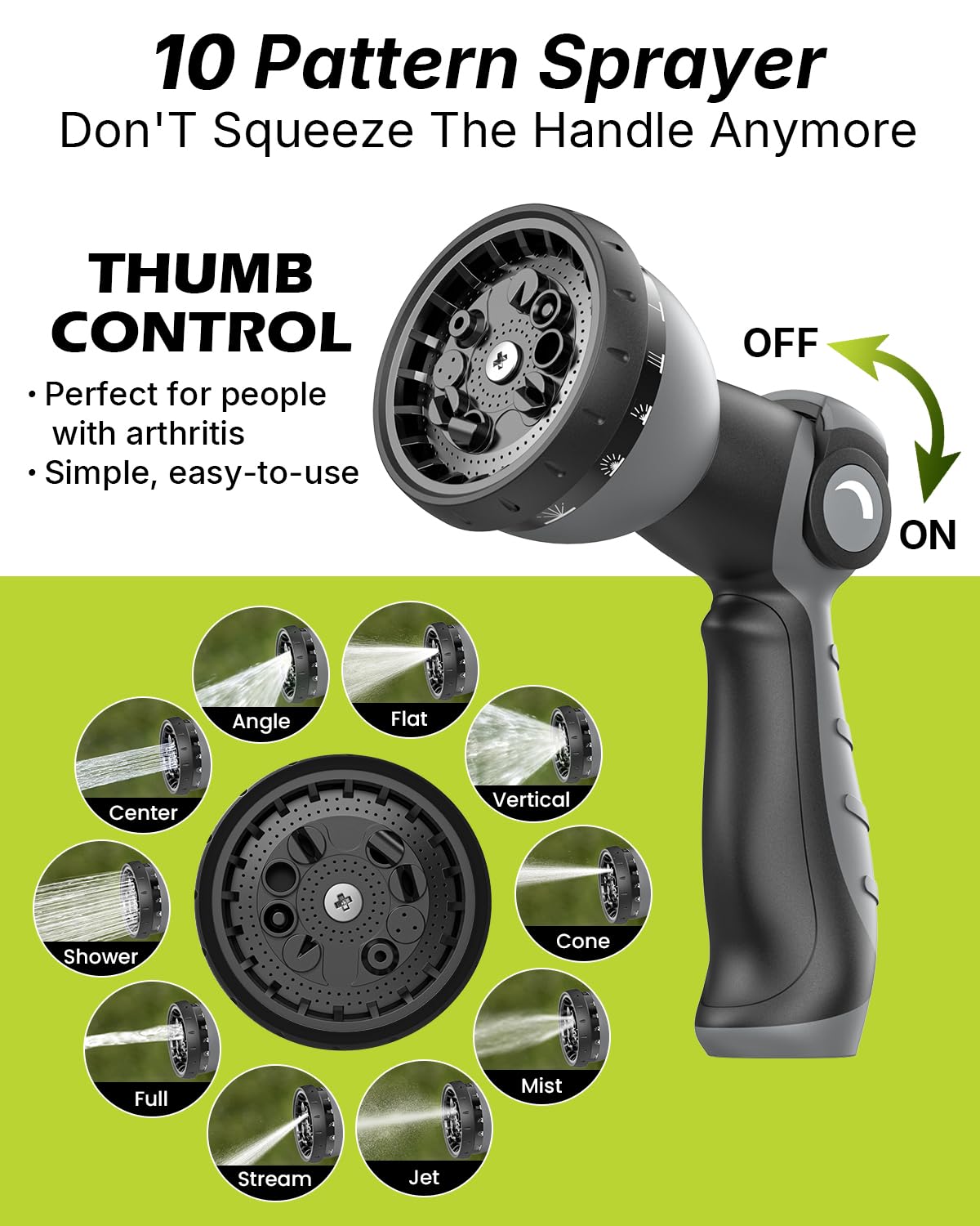 Doorich high-pressure 50ft hose delivers steady water flow for cleaning
