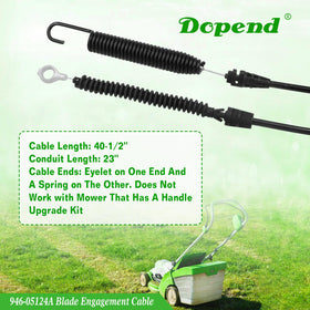 Dopend blade engagement cable packaging and labeling aids quick identification.